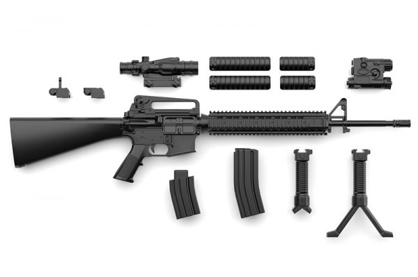 Tomytec 1/12 迷你武裝 LA056 M16A4 type 突擊步槍 組裝模型 Tomytec,1/12,迷你武裝,LA056,M16A4 type,突擊步槍,組裝模型