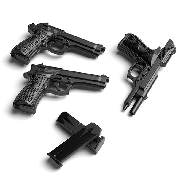 Tomytec 1/12 迷你武裝 LA049 M9&M93R 貝瑞塔93R手槍 Tomytec,1/12,迷你武裝,LA049,M9,M93R,貝瑞塔M9手槍