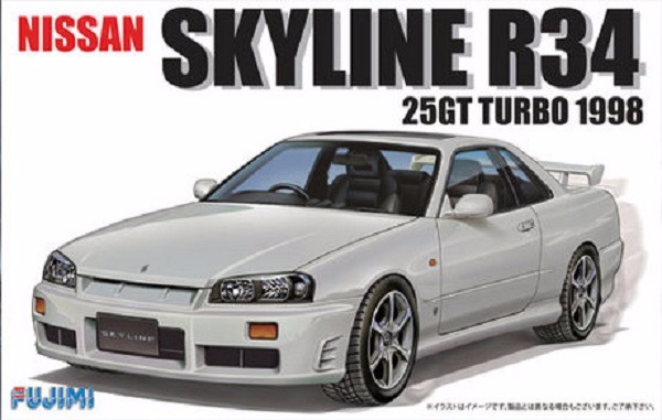 1/24 R34 Skyline 25GT Turbo 1998 FUJIMI ID124 富士美 組裝模型 FUJIMI,1/24,ID,NISSAN,SKYLINE,R34,TURBO,1998,