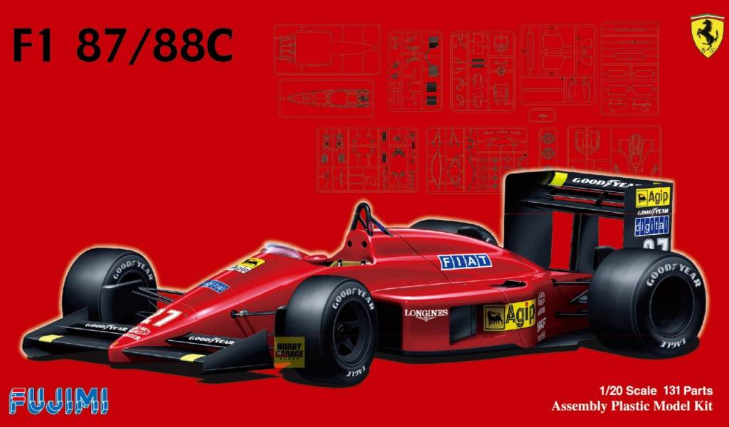 1/20 Ferrari F1-87/88C GP FUJIMI GP6 富士美 組裝模型 FUJIMI,1/20,GP,Ferrari,F1-87,88C,
