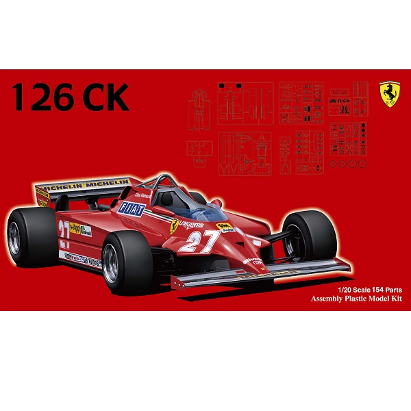 1/20 Ferrari 126CK 1981 FUJIMI GP4 富士美 組裝模型 FUJIMI,1/20,GP,Ferrari,126CK,1981,