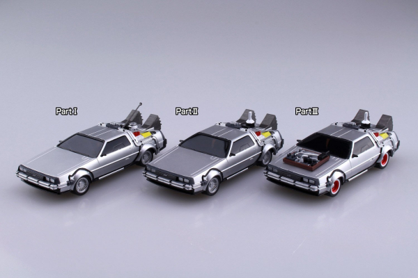 AOSHIMA 1/43 回到未來 Back To The Future  DeLorean II 迴力車 組裝模型 AOSHIMA,1/43,回到未來,Back To The Future,DeLorean II,迴力車