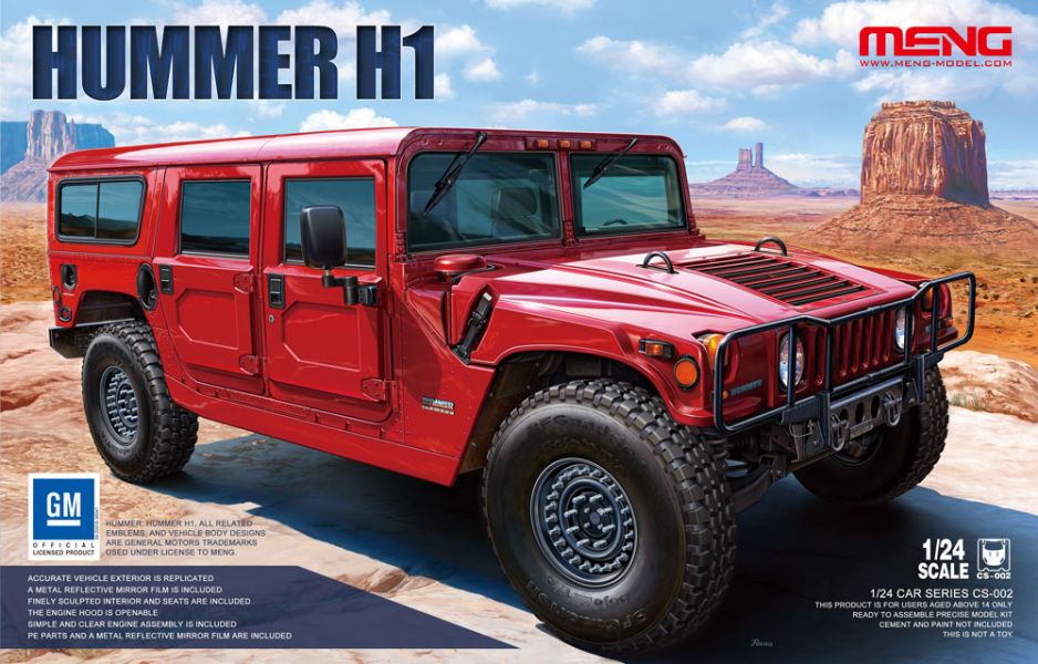 [再販] MENG 1/24 悍馬Hummer H1 越野車 組裝模型 MENG,1/24,悍馬,Hummer H1,越野車