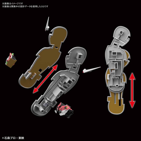 BANDAI Figure-rise Standard 假面騎士W 月神槍手型態 組裝模型 BANDAI,Figure-rise Standard,假面騎士W,月神槍手型態