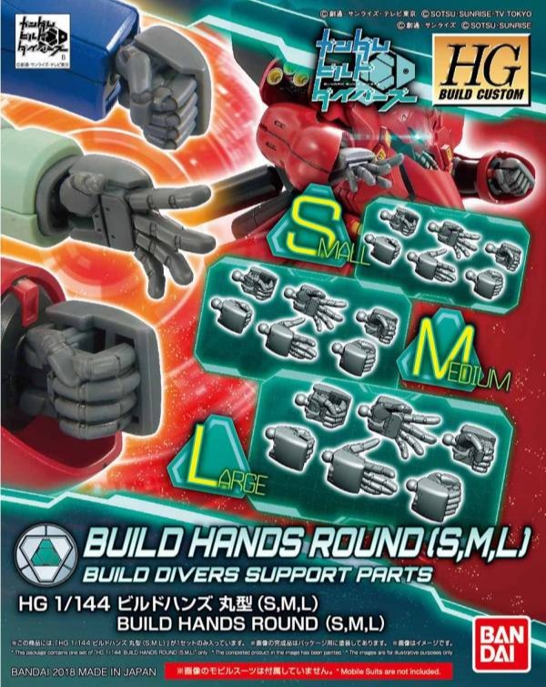 HGBC 1/144 製作手掌組 圓型指 SML HGBC,1/144,製作手掌組,圓型指,SML