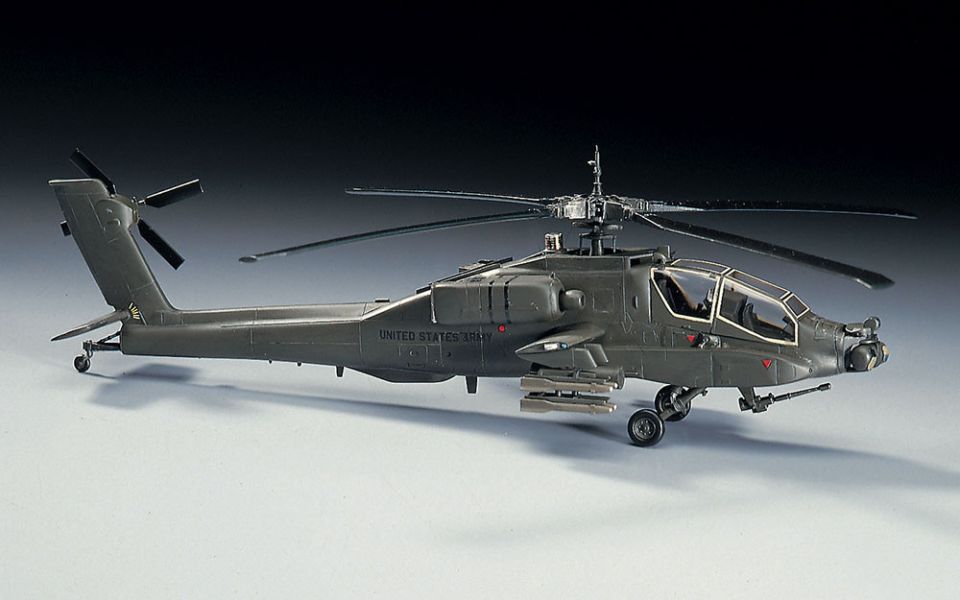 HASEGAWA 長谷川 1/72 AH-64A 阿帕契直升機 組裝模型 HASEGAWA 長谷川 1/72 AH-64A 阿帕契直升機 組裝模型