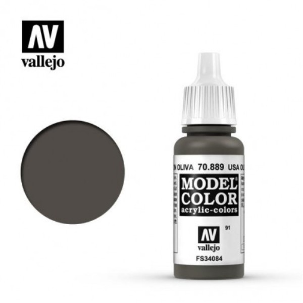 Acrylicos Vallejo AV水漆 模型色彩 Model Color 091 #70889 橄欖棕色 17ml Acrylicos Vallejo,模型色彩,Model Color,091,#,70889,橄欖棕色,17ml,AV水漆