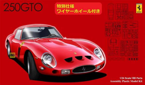 1/24 Ferrari 250 GTO 付鋁圈鋼絲蝕刻片&金屬製鋁圈 FUJIMI RS35EX1 富士美 組裝模型 FUJIMI,1/24,RS,Ferrari,250,GTO