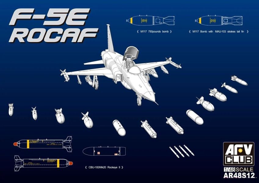 AFV CLUB 戰鷹 AR48S12 1/48 中華民國空軍F-5E 炸射攻擊任務 組裝模型 AFV CLUB,戰鷹,AR48S12,1/48,中華民國,空軍,F-5E,炸射,攻擊任務,組裝模型,