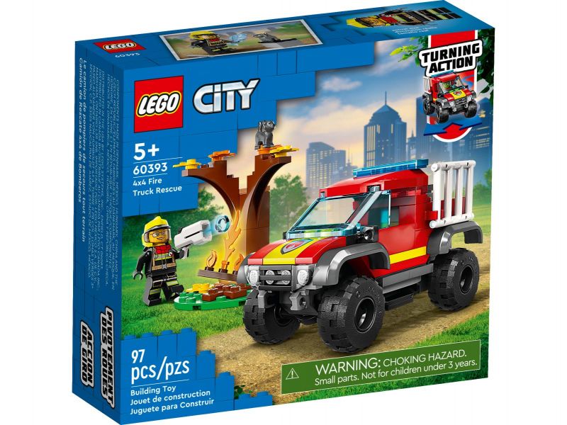 LEGO 樂高 積木 60393 City 4x4 消防車救援 LEGO 樂高 積木 60393 City 4x4 消防車救援