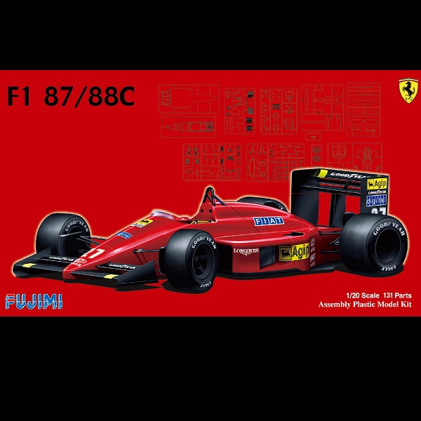 1/20 Ferrari F1-87/88C GP FUJIMI GP6 富士美 組裝模型 FUJIMI,1/20,GP,Ferrari,F1-87,88C,