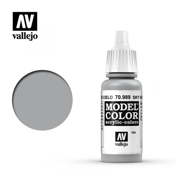 Acrylicos Vallejo AV水漆 模型色彩 Model Color 154 #70989 天空灰色 17ml Acrylicos Vallejo,AV水漆,模型色彩,Model Color,154, #,70989,天空灰色,17ml,