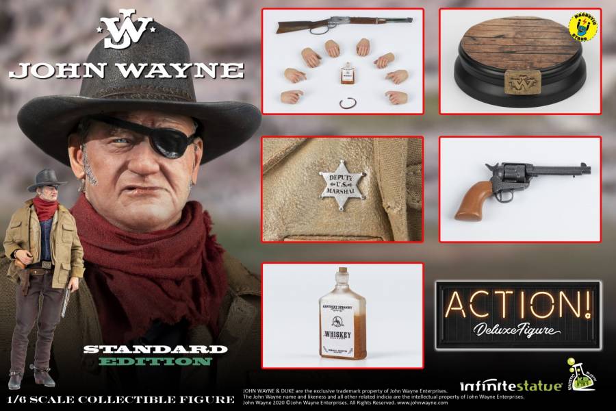 Infinite Statue 1/6 美國電影演員 John Wayne 約翰•韋恩 標準版 可動完成品 Infinite Statue,1/6,美國電影演員,John Wayne,約翰韋恩 ,標準版,可動完成品,