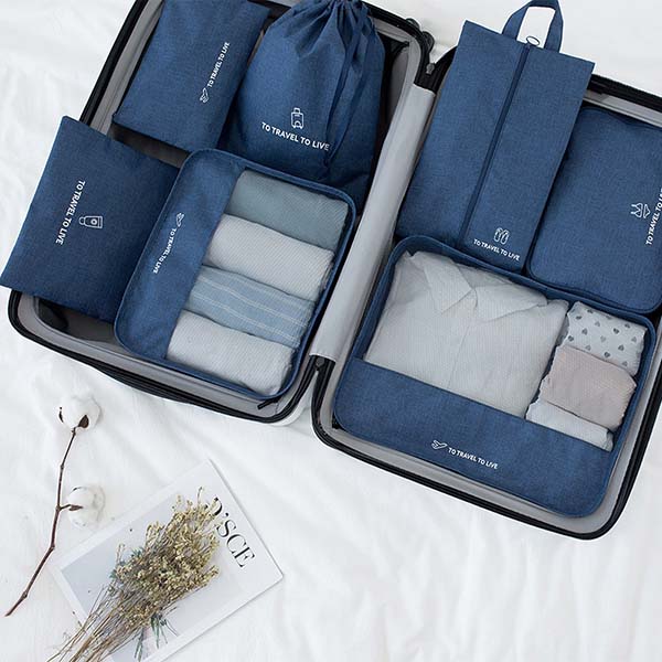 旅行收納袋7件套組 旅行收納袋7件套組,EVA防水雙層袋,多功能收納,旅行整理,行李收納,旅行配件,便捷旅行,旅行必備,行李整理袋,旅行收納袋