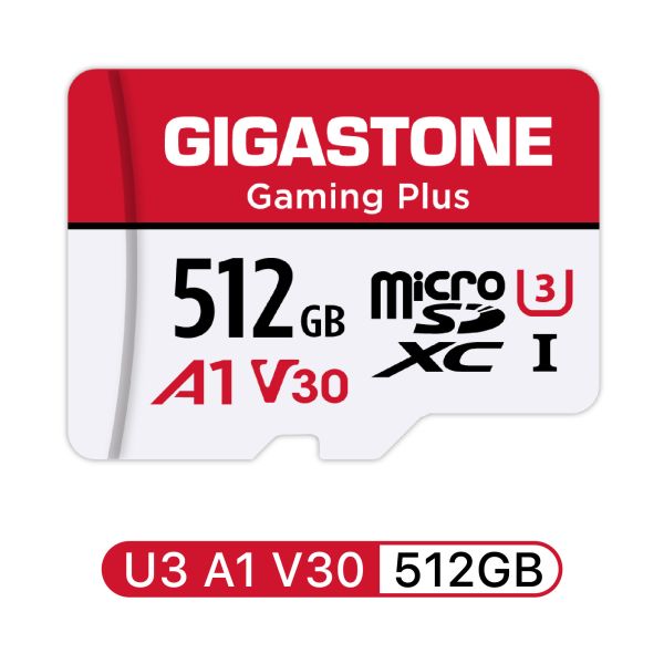 遊戲專用記憶卡 Gaming Plus 64GB-1TB (支援Switch/GoPro) Gigastone,MicroSD,A1V30,高速記憶卡,1TB,附轉卡,讀取速度快,五年保固,備份豆腐,switch,空拍機,遊戲部落客,遊戲記憶卡