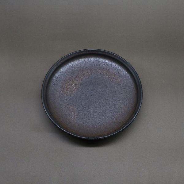 【陶來福】釉色圓盤＿黑釉 手作陶藝,陶器,生活陶,盤子,盤