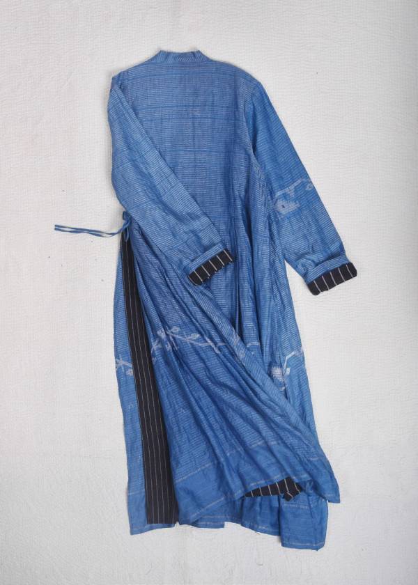 【Maku Textile】SUSIMA洋裝_G2079 手織,手紡紗,洋裝,罩衫,蠶絲,植物染,草木染