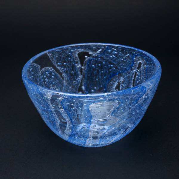 【丁右尉】嵐景_空藍冰碗 玻璃,口吹玻璃,手作玻璃,玻璃碗,碗,冰碗