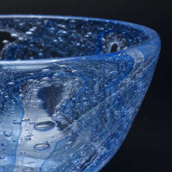 【丁右尉】嵐景_空藍冰碗 玻璃,口吹玻璃,手作玻璃,玻璃碗,碗,冰碗
