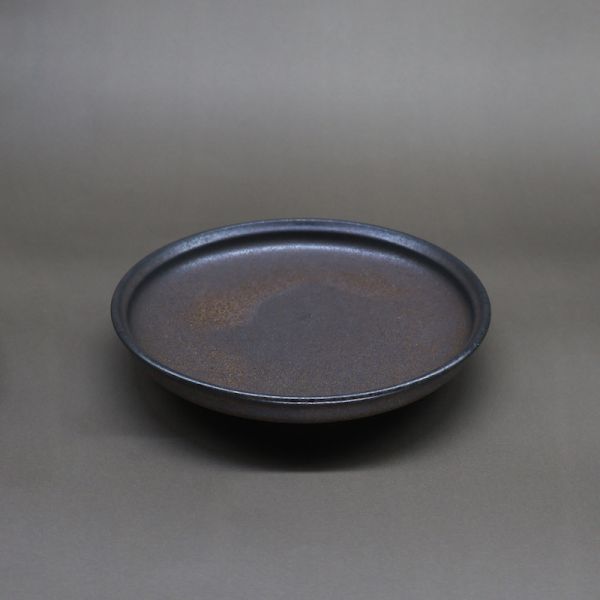 【陶來福】釉色圓盤＿黑釉 手作陶藝,陶器,生活陶,盤子,盤