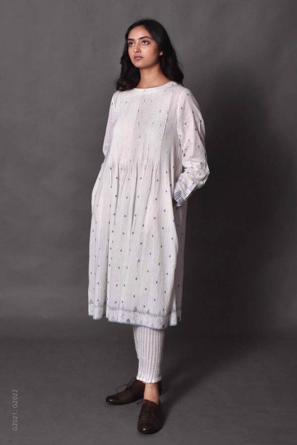 【Maku Textile】FARID洋裝_G2021 手織,手紡紗,洋裝,蠶絲,植物染,草木染