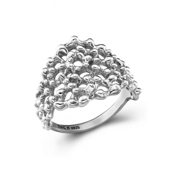 【TING H Jewelry】海浪的聲音_浪花 銀,純銀,戒指,海浪,海洋,925銀