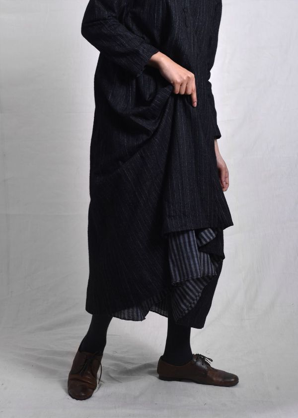 【Maku Textile】HARITA洋裝_G2067 手織,手紡紗,洋裝,罩衫,蠶絲,植物染,草木染,印度,印度服飾