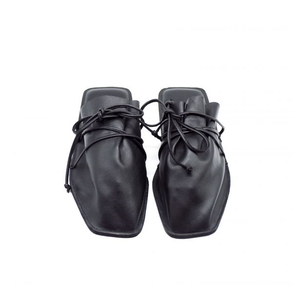 【Kilchu】Sack Slip Ons_革黑 拖鞋,涼鞋,印度,牛皮,皮拖鞋,夾腳拖