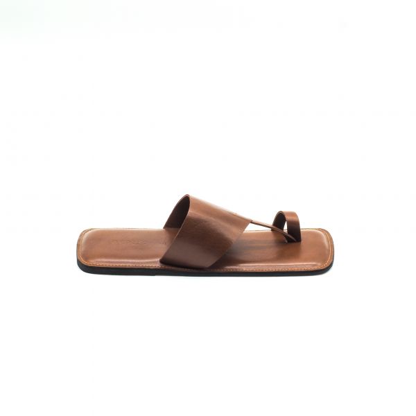 【Kilchu】Bauhaus 03_焦糖棕 拖鞋,涼鞋,印度,牛皮,皮拖鞋,夾腳拖
