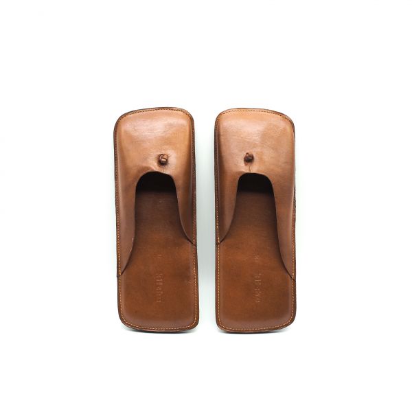 【Kilchu】Knots Mules_焦糖棕 拖鞋,涼鞋,印度,牛皮,皮拖鞋,夾腳拖