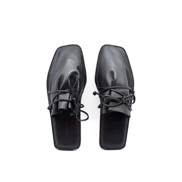 【Kilchu】Sack Slip Ons_革黑 拖鞋,涼鞋,印度,牛皮,皮拖鞋,夾腳拖