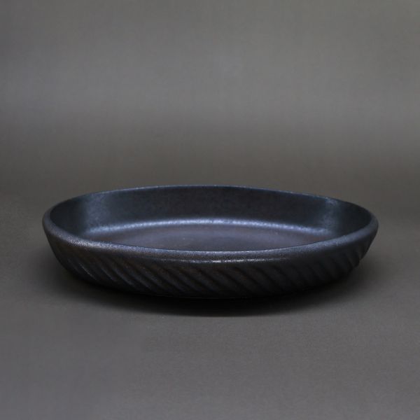 【陶來福】釉色長盤＿黑釉 手作陶藝,陶器,生活陶,盤子,盤