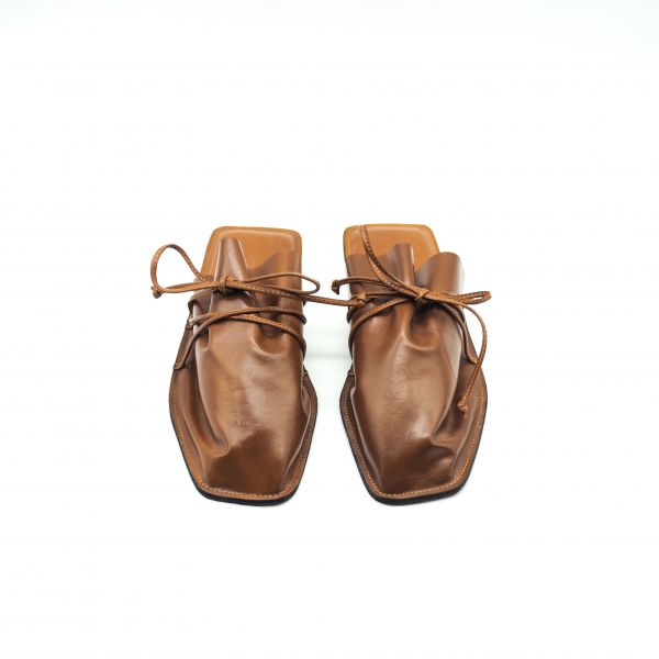 【Kilchu】Sack Slip Ons_焦糖棕 拖鞋,涼鞋,印度,牛皮,皮拖鞋,夾腳拖