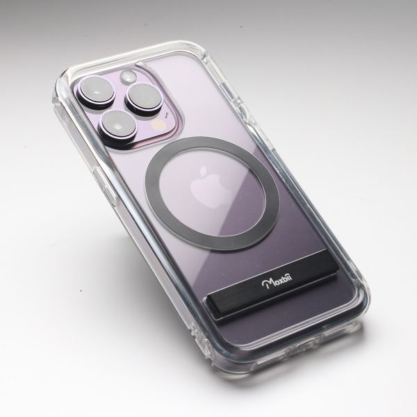 Apple iPhone 14 Pro【亮面】極空戰甲七代 磁吸+支架 二合一 保護殼,iPhone 14 Pro,Apple,不變黃,透明殼,防撞殼,犀牛盾,UAG,casetify