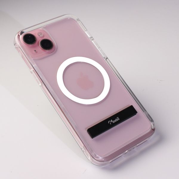 Apple iPhone 15 Plus【亮面】極空戰甲六代 磁吸+支架 二合一 保護殼,iPhone 15 Plus,Apple,不變黃,透明殼,防撞殼,犀牛盾,UAG,casetify