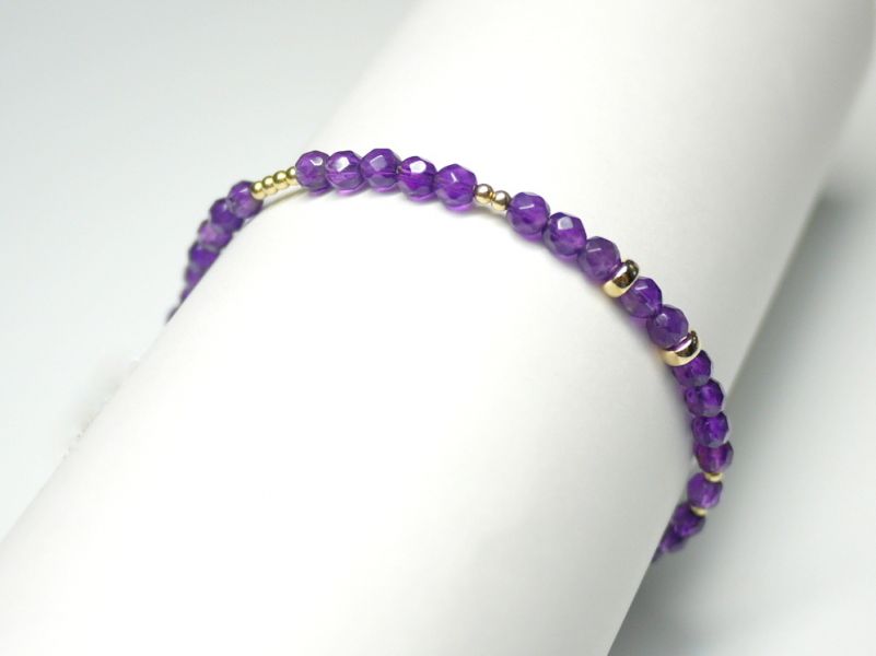 Natural Amethyst Faceted Beads Bracelets red coral,jade,jewelry,gemstone,diamond,taipei jewelry store,bracelet,ring,earrings,necklace,pendant