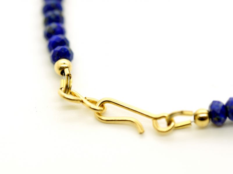 Lapis Lazuli Faceted Beads 14KF Bracelet  lapis lazuli,bracelet,gemstone,jewelry,gold filled,
faceted