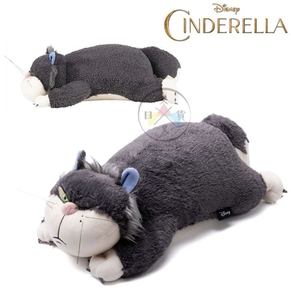 預購 迪士尼 路西法 仙杜瑞拉 反派角色 貓咪 超好摸趴睡抱枕L號 57公分 
