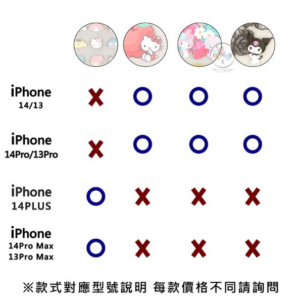 預購 三麗鷗 大集合 iPhone 14 PLUS 半透明防撞手機殼 日本正版 