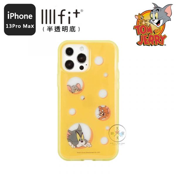 預購 湯姆貓傑利鼠 起司 iPhone 13 PRO MAX半透明防撞手機殼 