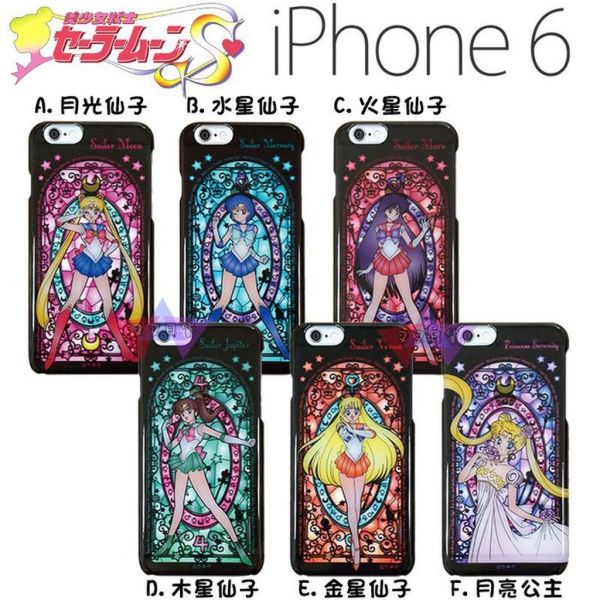 美少女戰士iphone 6 6s 4.7吋彩繪玻璃手機殼月光仙子 木星 12選1 