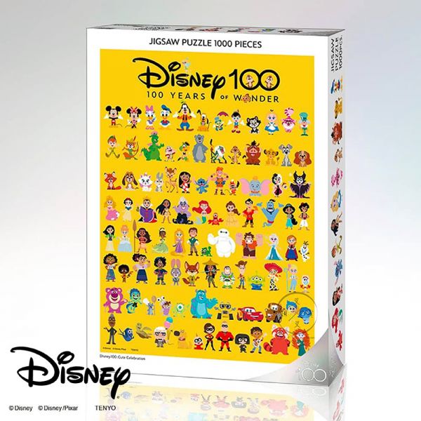 預購 迪士尼 100周年紀念 1000片拼圖 可愛版 盒裝 