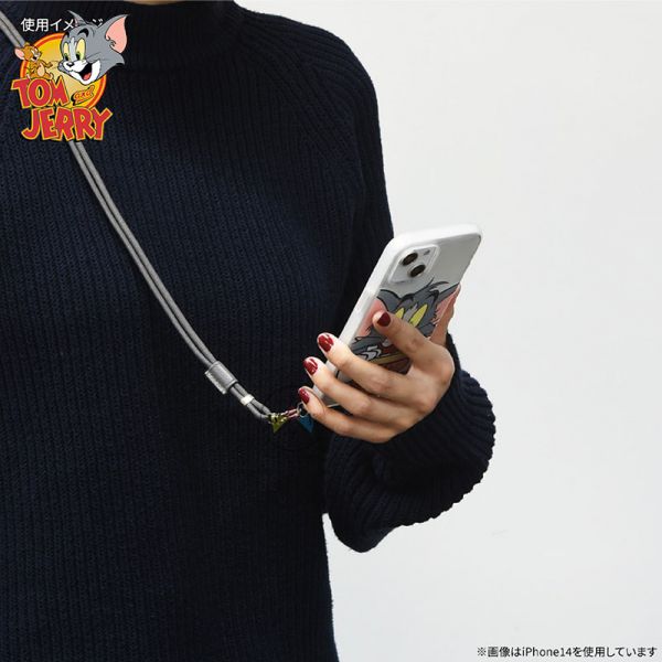 預購 湯姆貓與傑利鼠 iPhone 14 PRO 背帶繩 防撞手機殼 三明治 綜合 2選1 