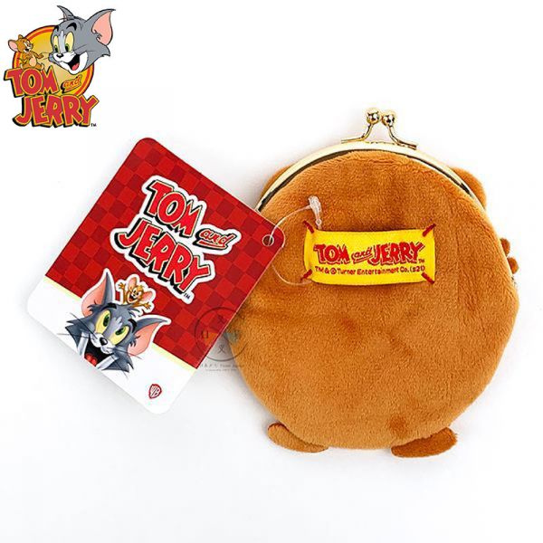 湯姆貓與傑利鼠 壓扁 鬆餅 口金包 刺繡絨毛零錢包 