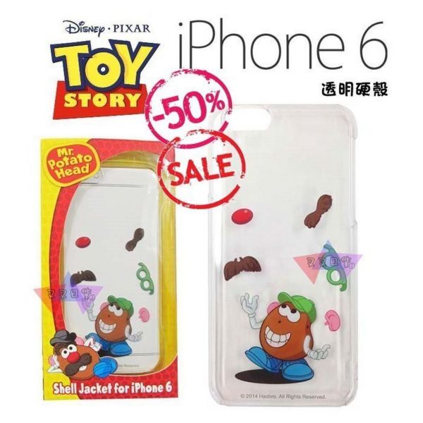 迪士尼玩具總動員蛋頭先生玩弄五官iphone 6 6s 4.7吋透明手機殼 