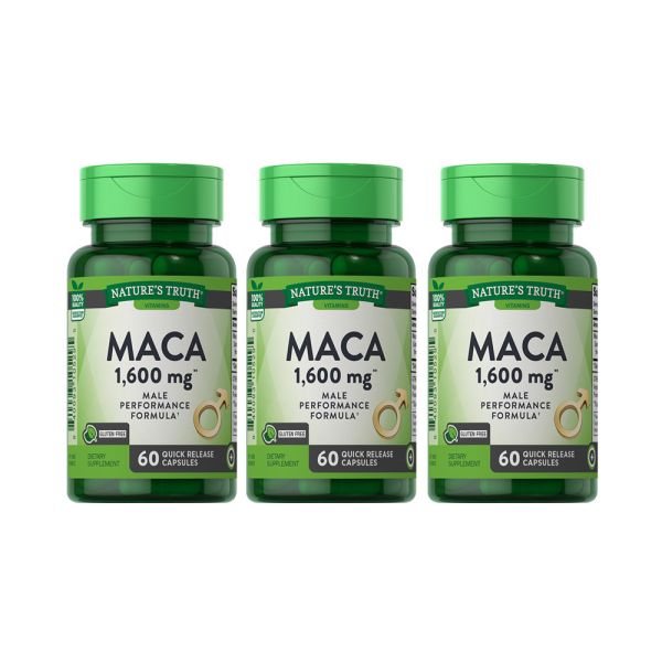 綠萃淨 澳特馬®戰神瑪卡超濃縮膠囊x3瓶組(60粒/瓶) 瑪卡,男性保養,增強體力,精胺酸,鋅,秘魯瑪卡