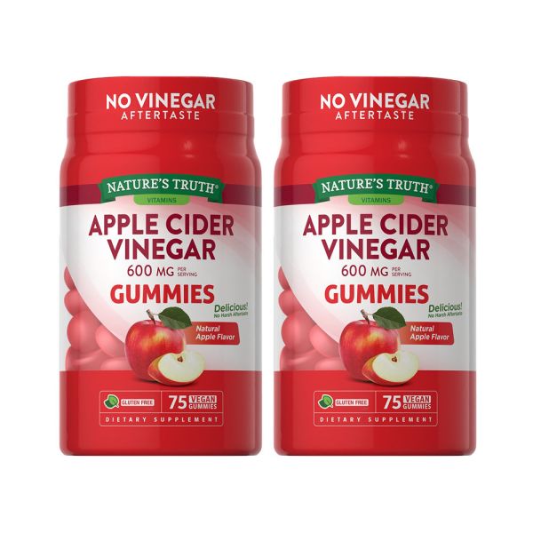 綠萃淨 美味蘋果醋軟糖x2瓶組(75粒/瓶) 蘋果醋,天然果醋,促進消化,代謝,調整體質