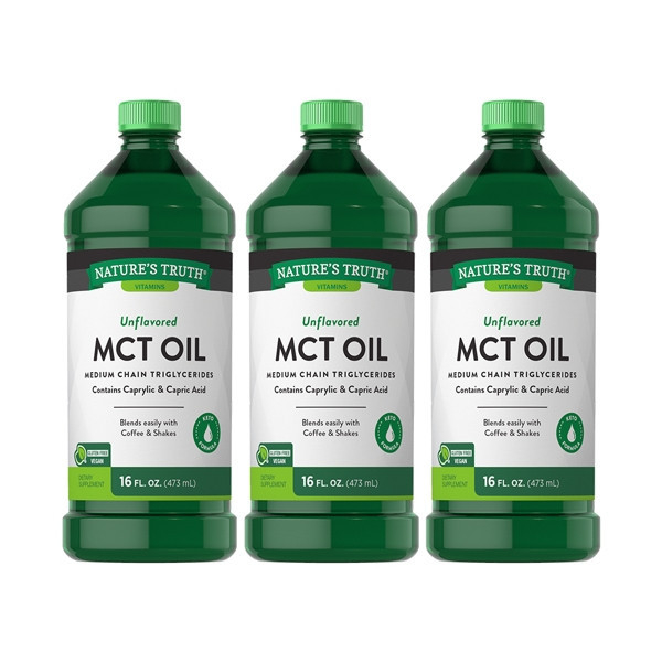 【即期品】純勁能量MCT Oil(椰子油來源)x3瓶組(473ml/瓶)_效期至2025/1/31 MCT,C8,C10,防彈咖啡,生酮飲食