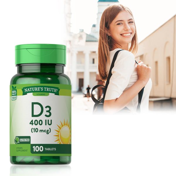 綠萃淨 非活性維生素D3錠(100錠/瓶) 維生素D3,非活性D3,鈣,D3