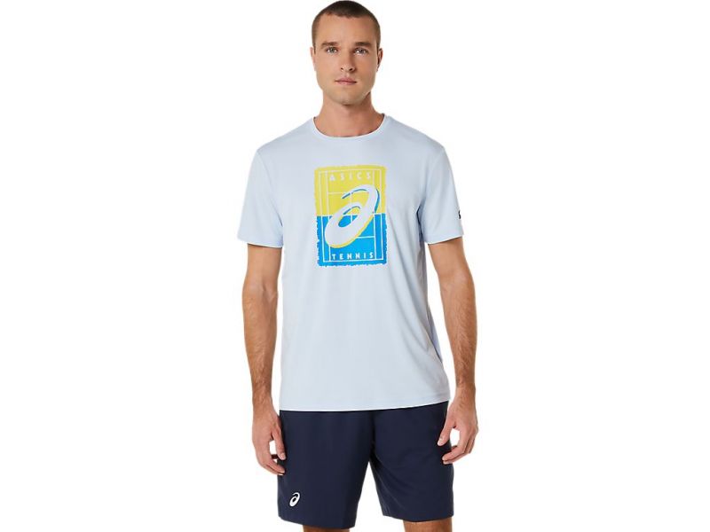 ASICS 亞瑟士 短袖上衣 男款 網球 上衣 訓練上衣 藍黃款 短袖
網球服
亞瑟士
ASICS